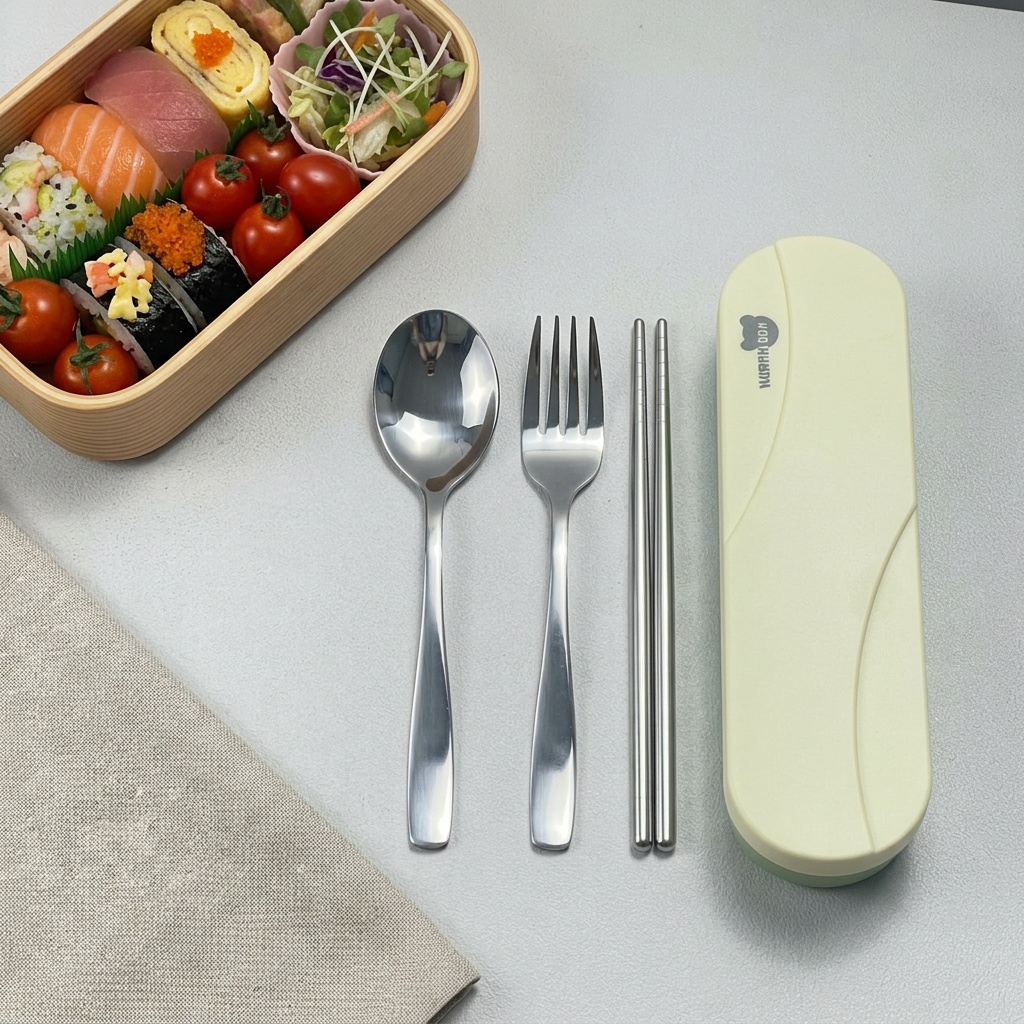 Camp Utensil Set - طقم أدوات مائدة محمول من الفولاذ