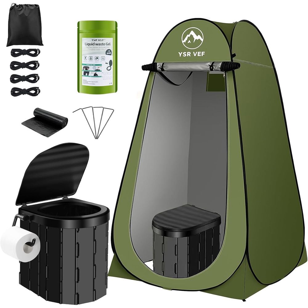 Outdoor In Camping - طقم مرحاض متنقل، مرحاض للتخييم مع