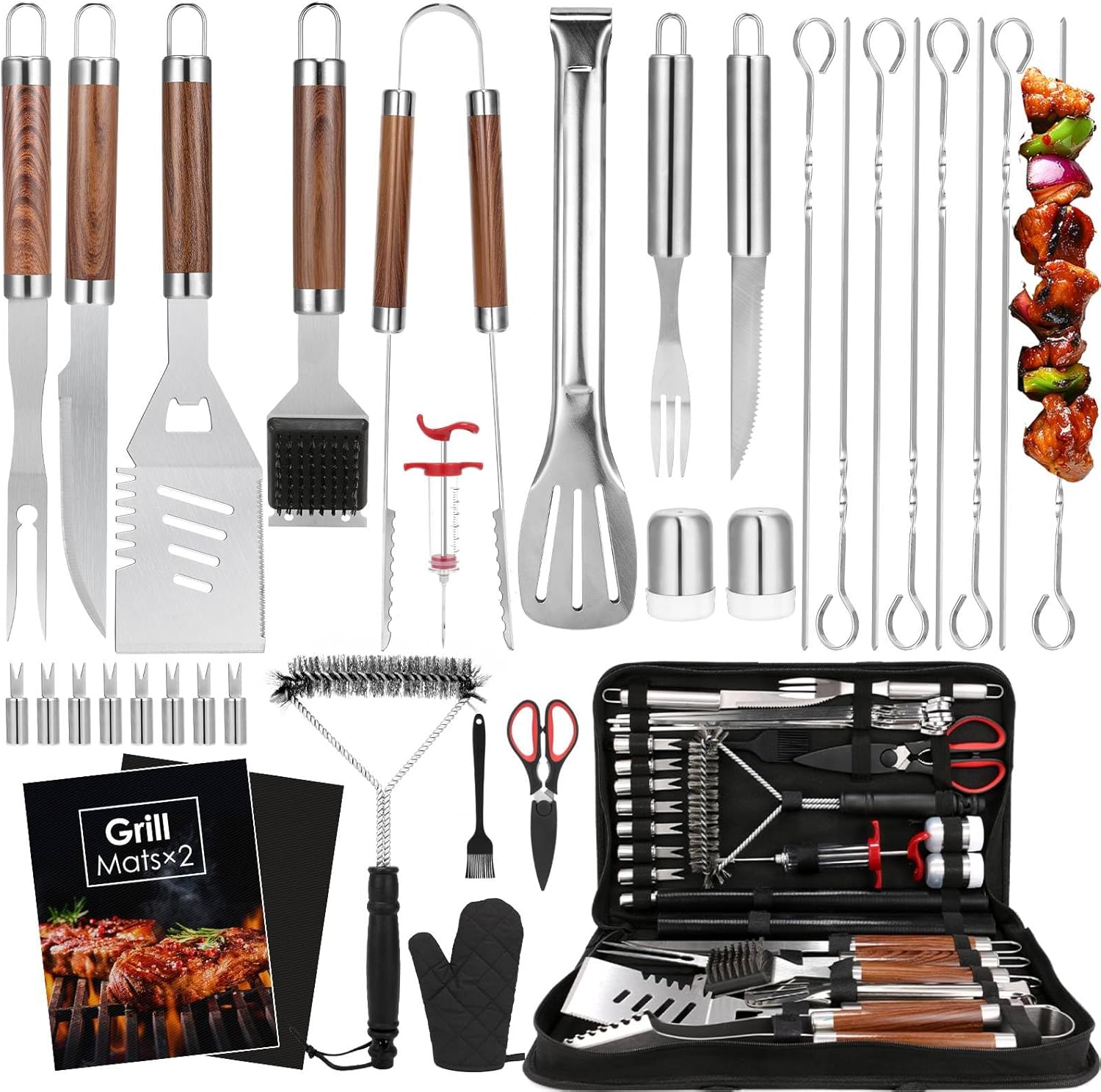 Camp Utensil Set - طقم أدوات شواء متين مكون من