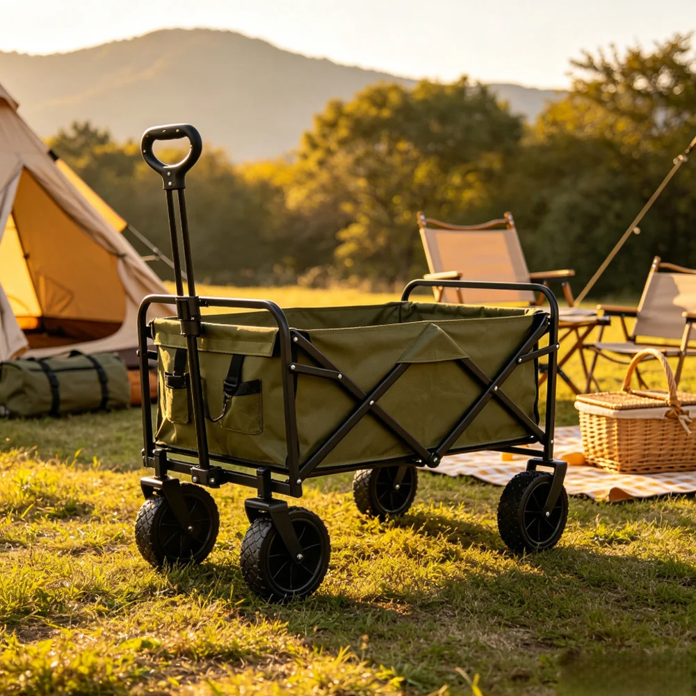 Outdoor Camping Van - عجلات بديلة قابلة للطي لعربات الحدائق