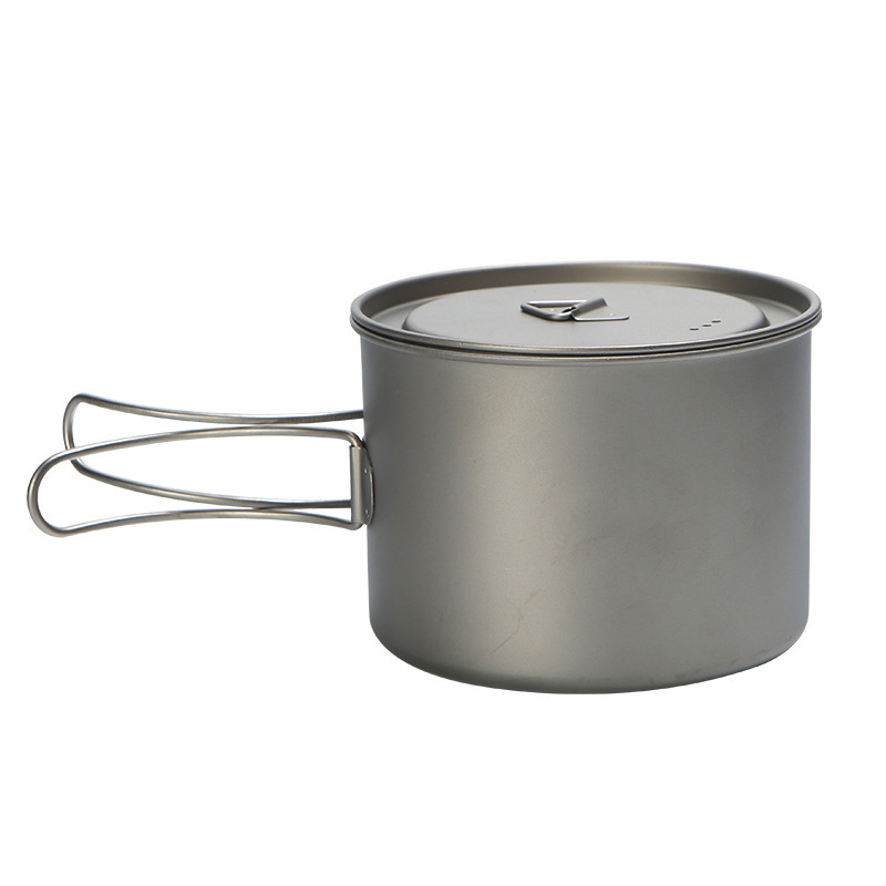 Camp Utensil Set - وعاء طبخ تيتانيوم بمقبض معلق ،