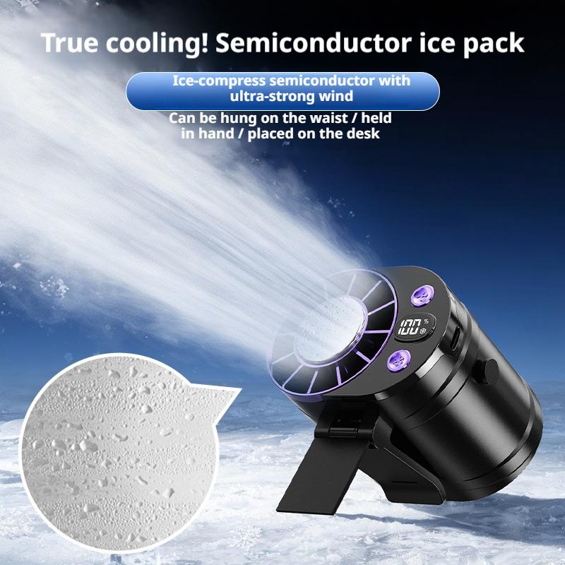 Outdoor Camping Air Conditioner - مروحة تبريد محمولة للخصر، مكيف هواء