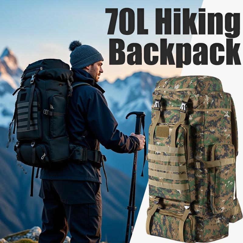 Outdoor Camping Backpack - حقيبة ظهر احترافية للتنزه سعة 70