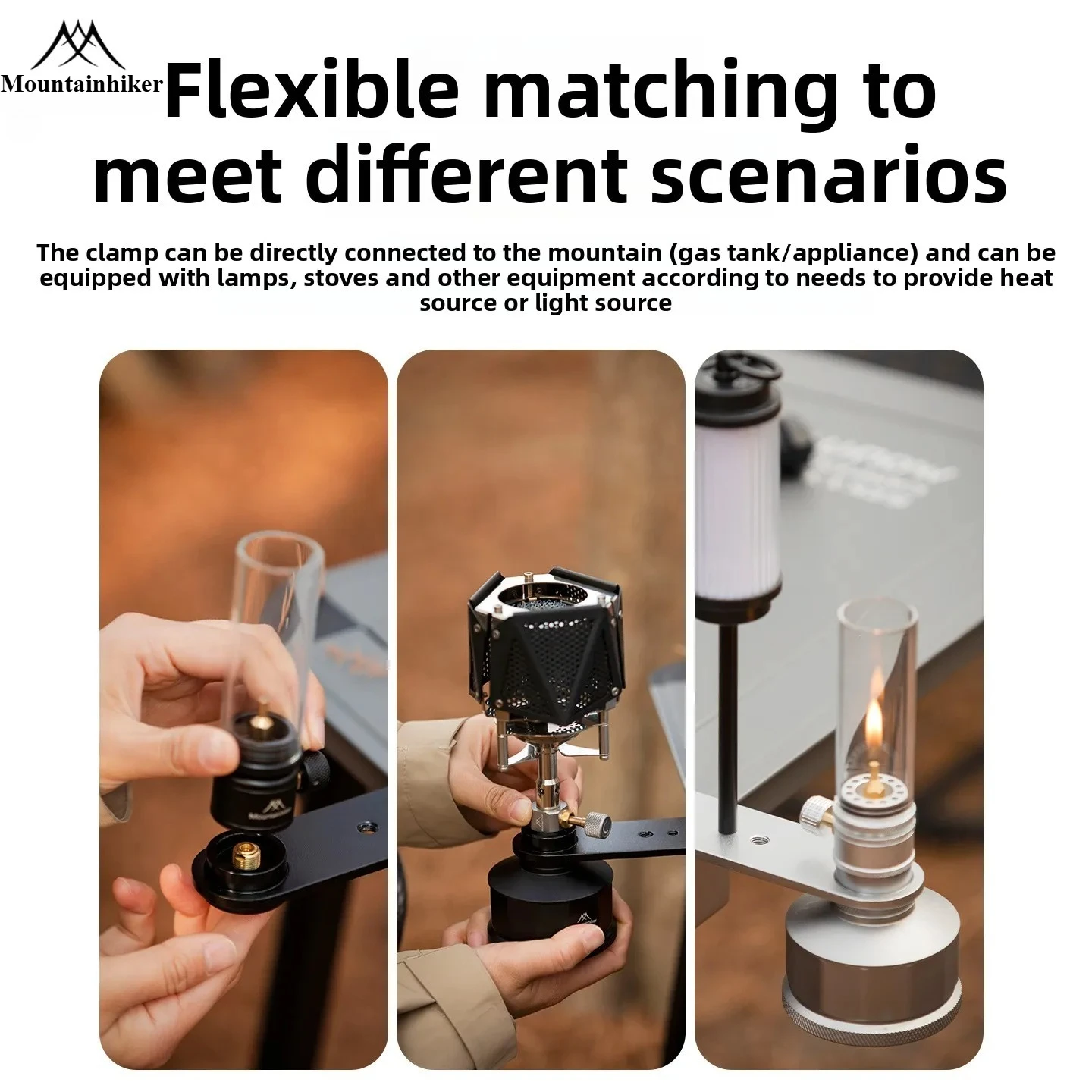 Outdoor Camping Gas Heater - موقد غاز مسطح من MOUNTAINHIKER مع