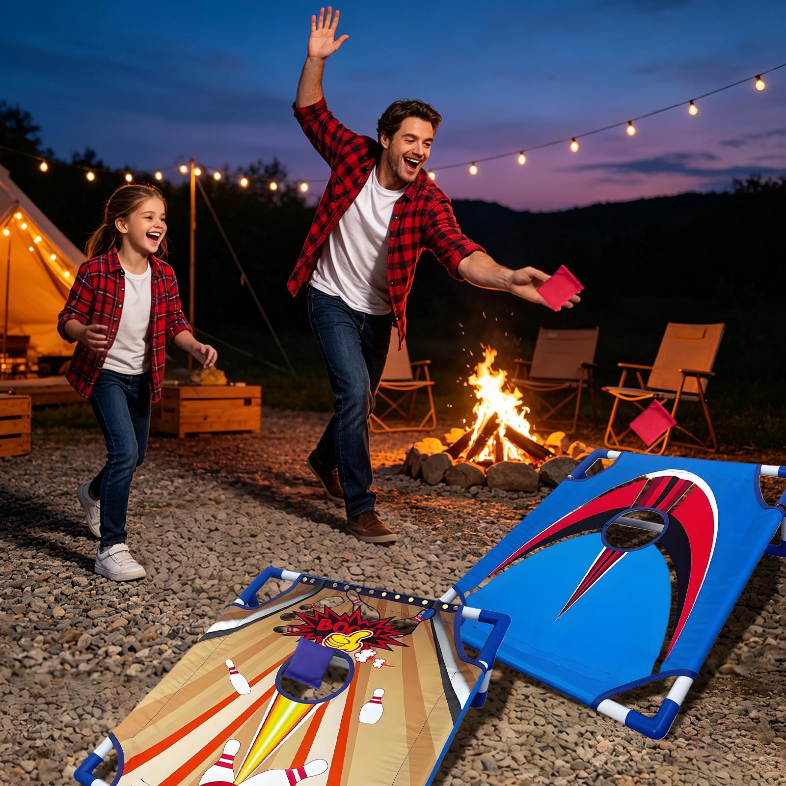 Outdoor Camping Games For Adults - لعبة رمي أكياس الفول التفاعلية القابلة
