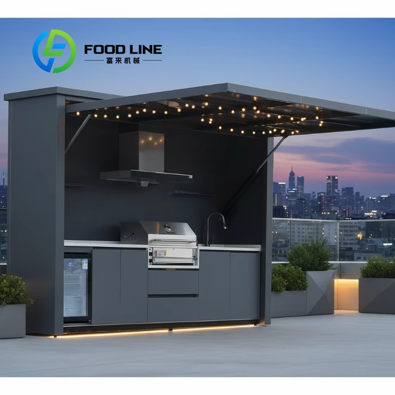 Outdoor Camping Kitchen Setup - صندوق مطبخ فاخر مخصص للتخييم في