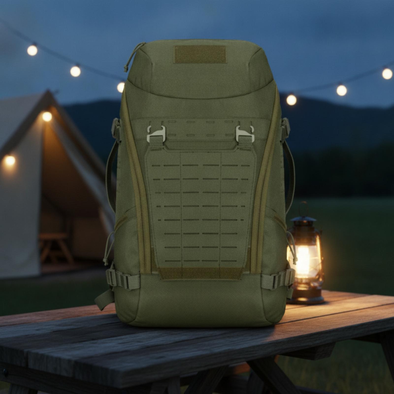 حقيبة ظهر للتنزه مع أحزمة ضغط، - مراجعة Outdoor Camping Backpack وسعره