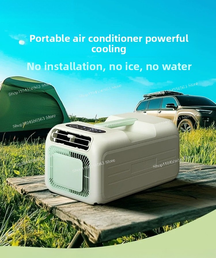 مكيف هواء محمول جديد 2026 صغير - مراجعة Outdoor Camping Air Conditioner وسعره