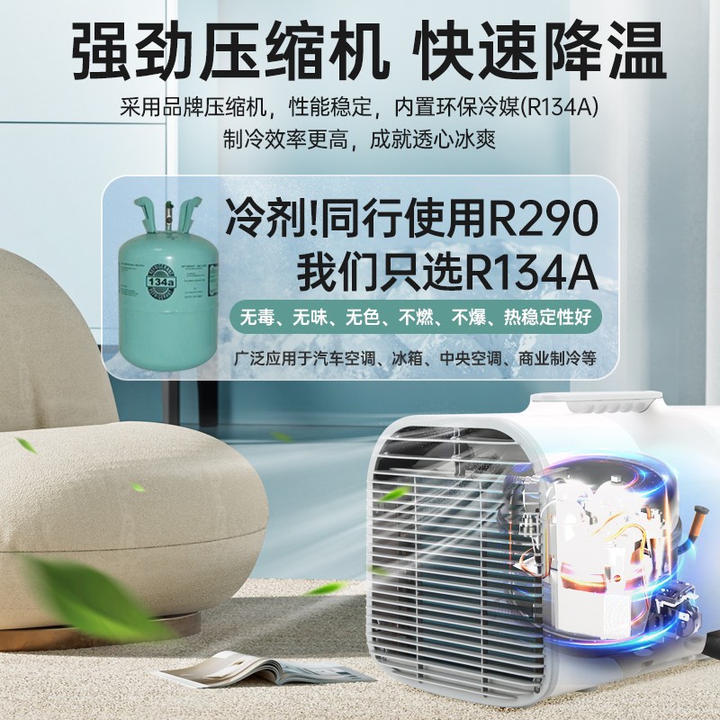 مكيف هواء متنقل مخصص بدون تصري - مراجعة Outdoor Camping Air Conditioner وسعره