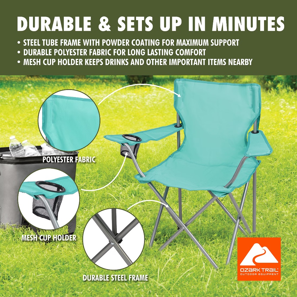 كرسي تخييم قابل للطي مع حامل أ - مراجعة Outdoor Camping Recliner Chairs وسعره