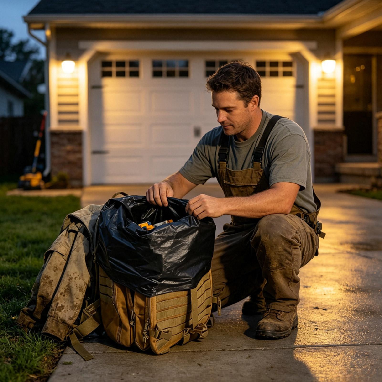 بطانة حقيبة ظهر مقاومة للماء،  - مراجعة Outdoor Camping Backpack وسعره