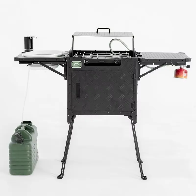 إعداد مطبخ تخييم فاخر للعائلة  - مراجعة Outdoor Camping Kitchen Setup وسعره