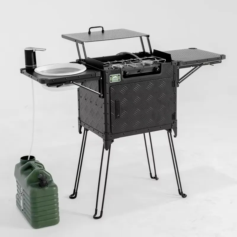 إعداد مطبخ تخييم فاخر للعائلة  - مراجعة Outdoor Camping Kitchen Setup وسعره