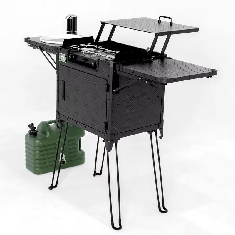إعداد مطبخ تخييم فاخر للعائلة  - مراجعة Outdoor Camping Kitchen Setup وسعره