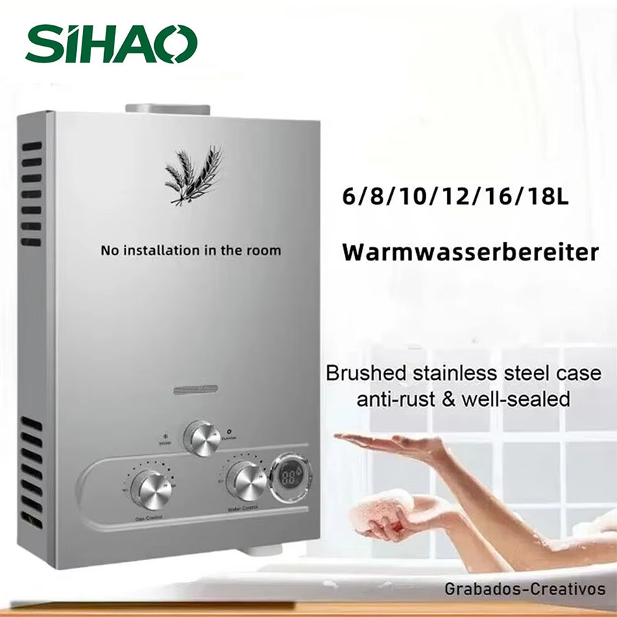SIHAO 12L 16L 18L GPM غاز البت - مراجعة Outdoor Camping Gas Heater وسعره
