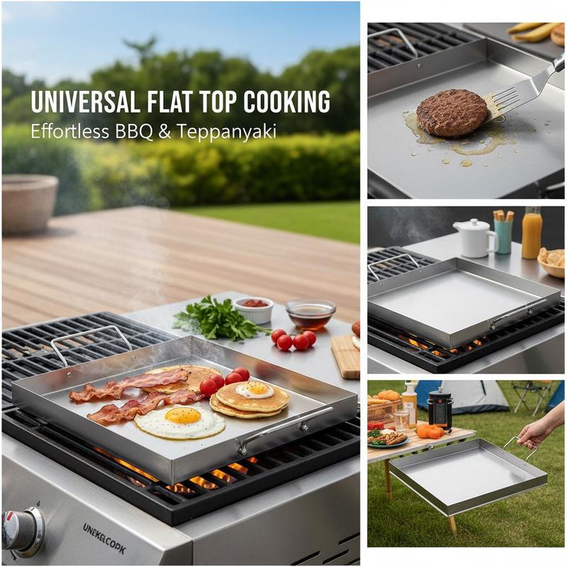 شواية مسطحة عالمية مقاس 18x16  - مراجعة Outdoor Camping Activities وسعره