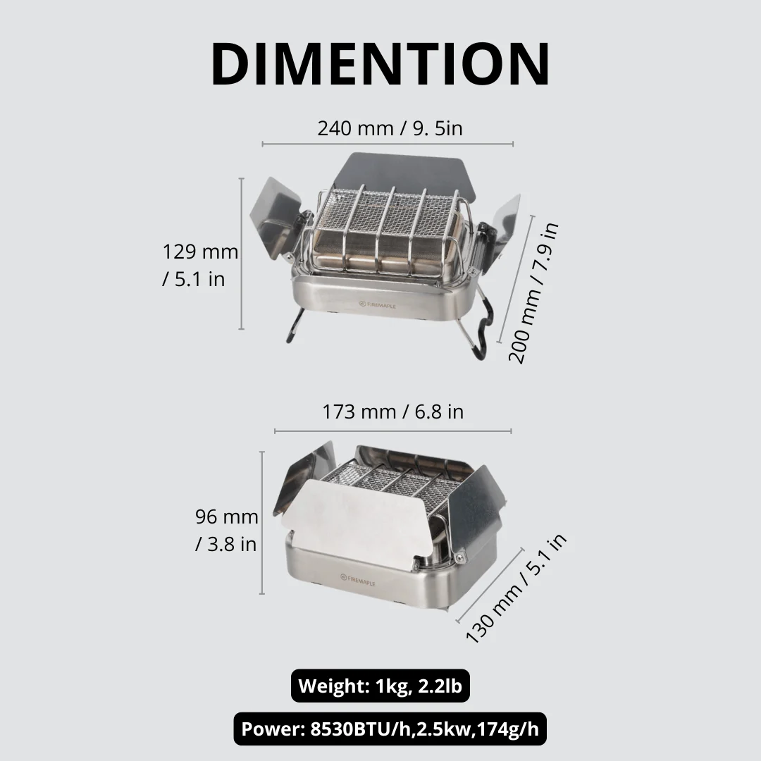 النار القيقب عباد الشمس X موقد - مراجعة Outdoor Camping Gas Heater وسعره