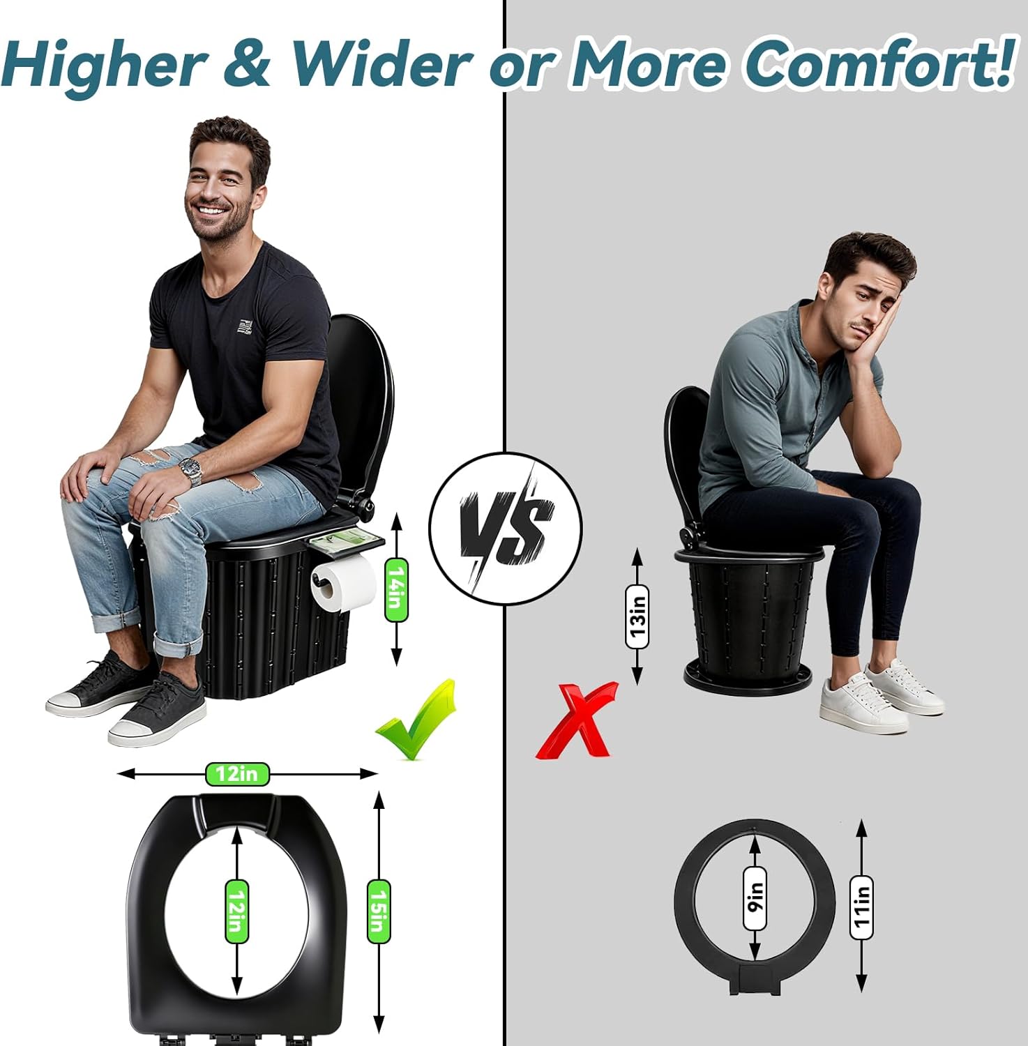 مرحاض متنقل قابل للطي، مع أكيا - مراجعة Outdoor Camping Van وسعره