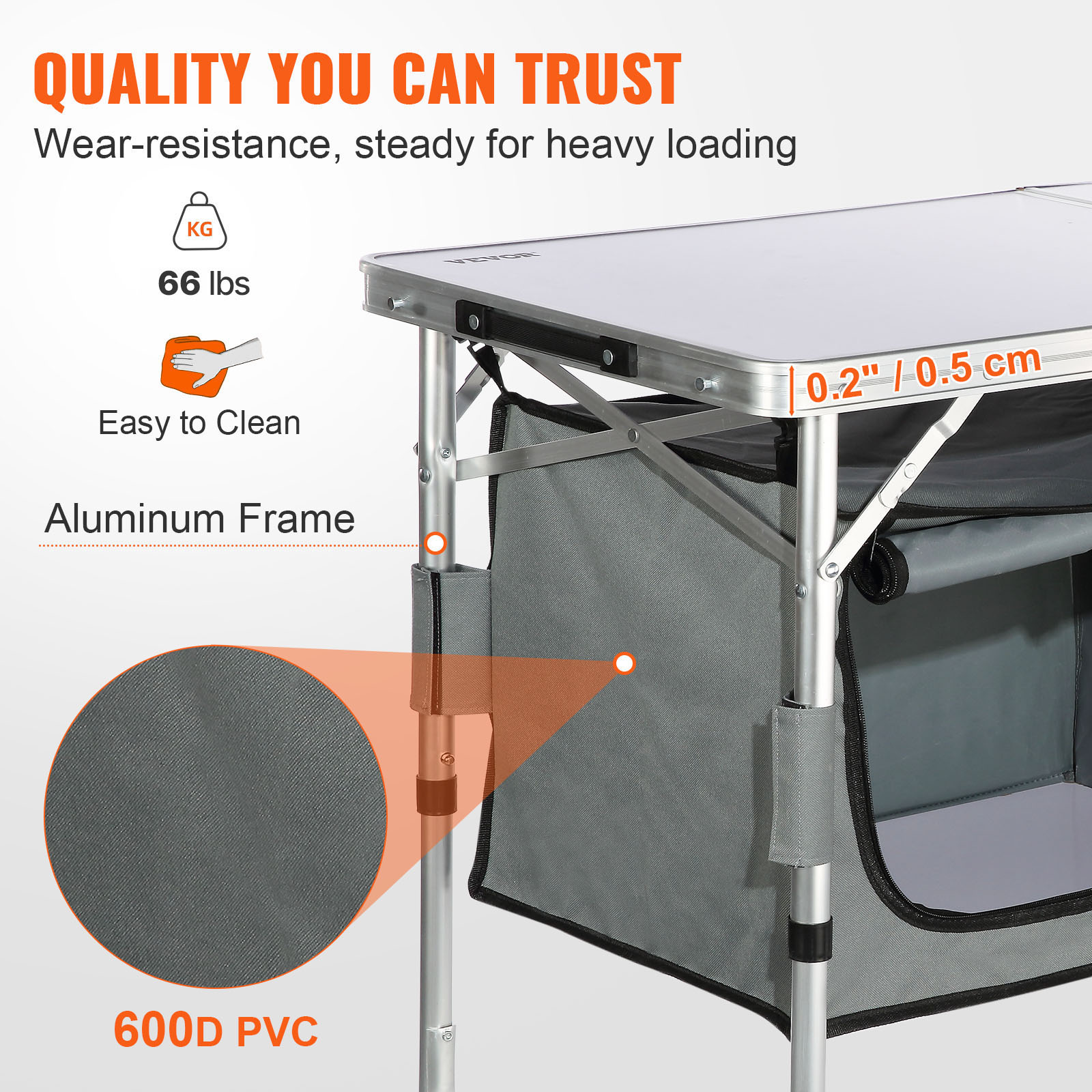 طاولة مطبخ للتخييم من سوكسي با - مراجعة Outdoor Camping Kitchen Setup وسعره
