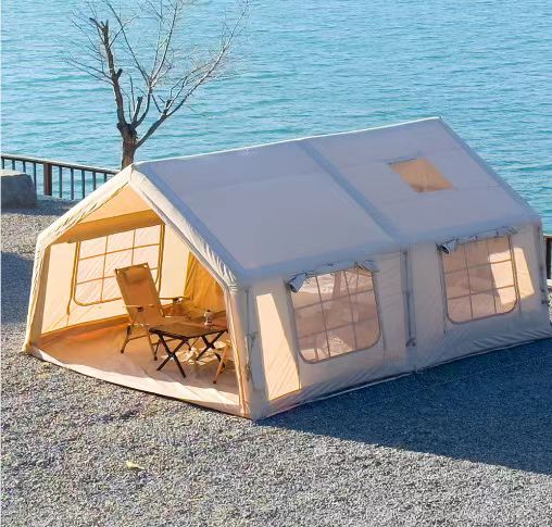خيمة كبيرة فاخرة مقاومة للماء  - مراجعة Outdoor Camping Inflatable Tent وسعره