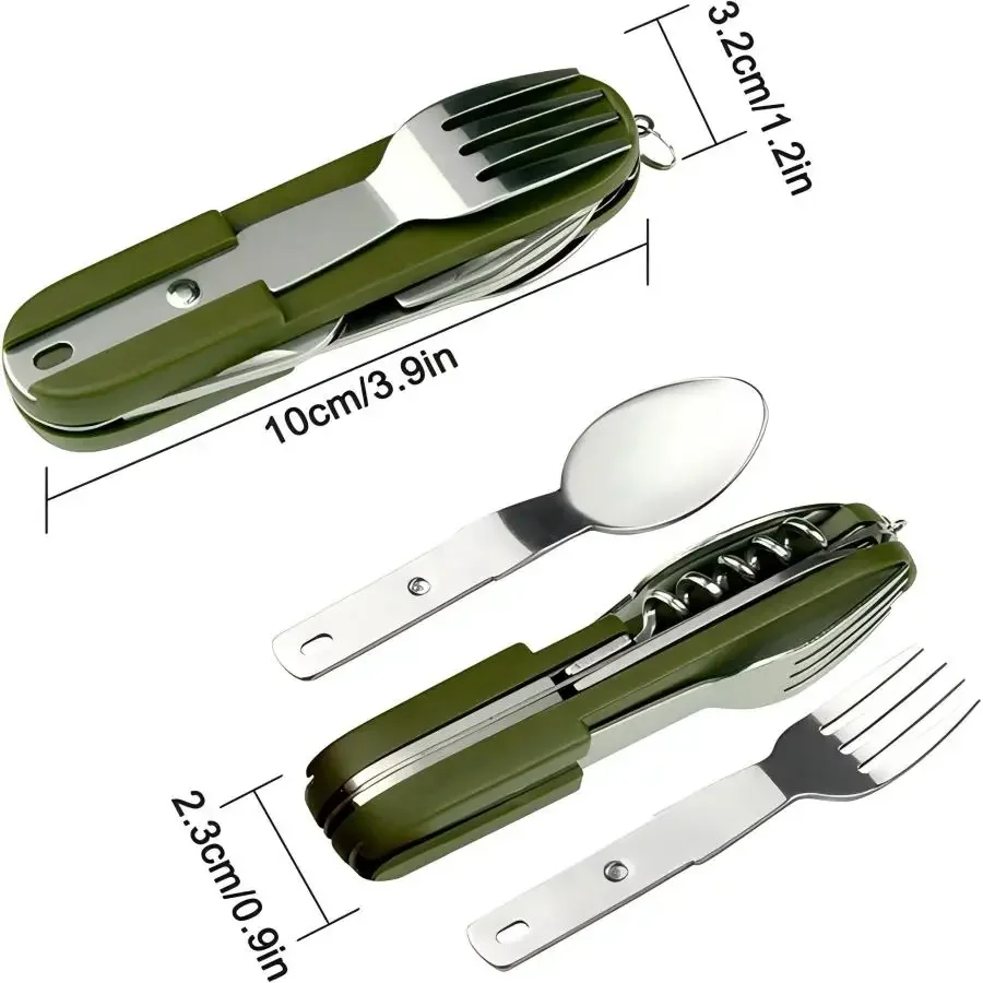 معدات التخييم: طقم سفر 5 في 1  - مراجعة Camp Utensil Set وسعره