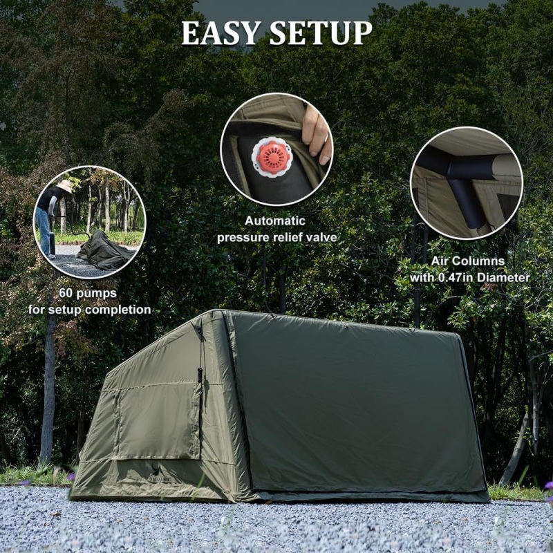 خيمة تخييم خارجية قابلة للنفخ  - مراجعة Outdoor Camping Inflatable Tent وسعره