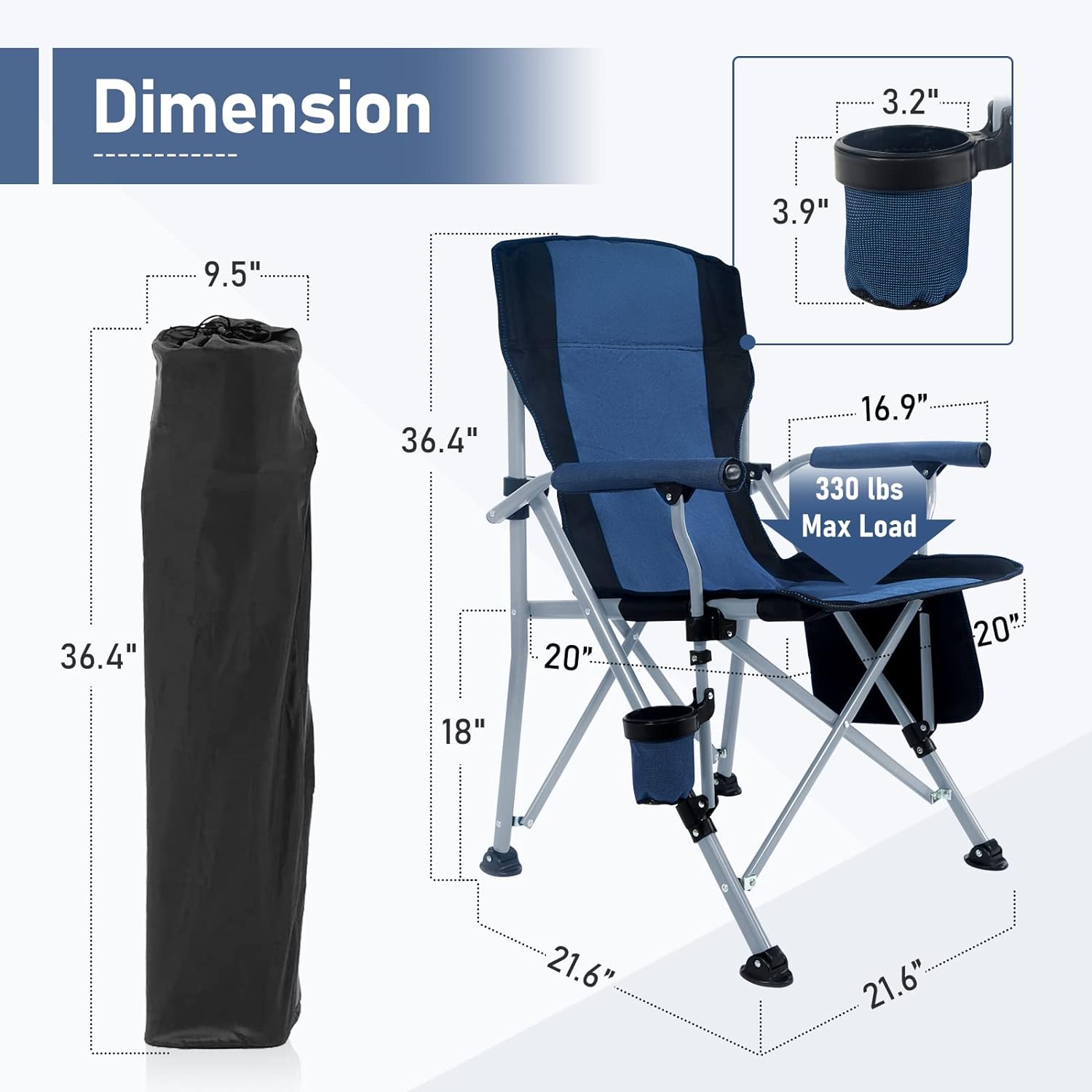 كرسي تخييم خارجي قابل للطي ومح - مراجعة Outdoor Camping Recliner Chairs وسعره