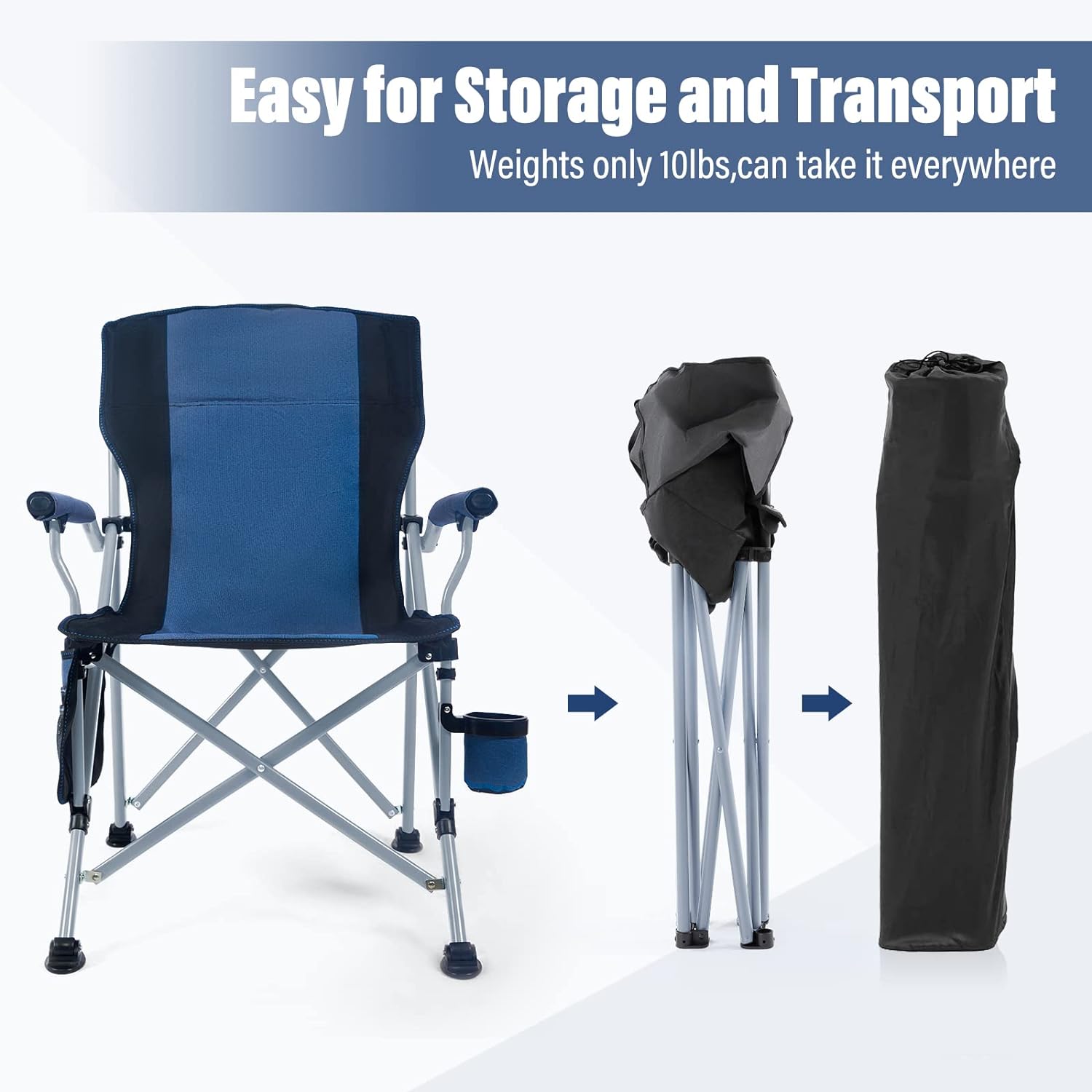 كرسي تخييم خارجي قابل للطي ومح - مراجعة Outdoor Camping Recliner Chairs وسعره