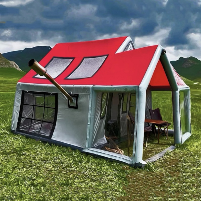 أحدث خيمة عائلية كبيرة قابلة ل - مراجعة Outdoor Camping Inflatable Tent وسعره