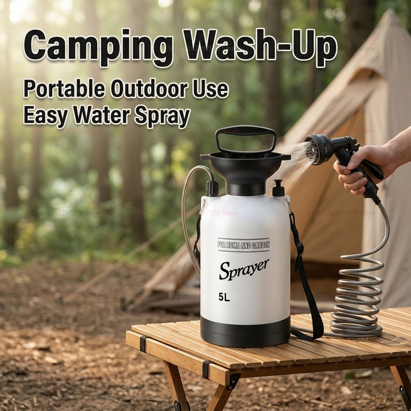 دش تخييم محمول سعة 5 لتر مع مض - مراجعة Outdoor Camping Backpack وسعره
