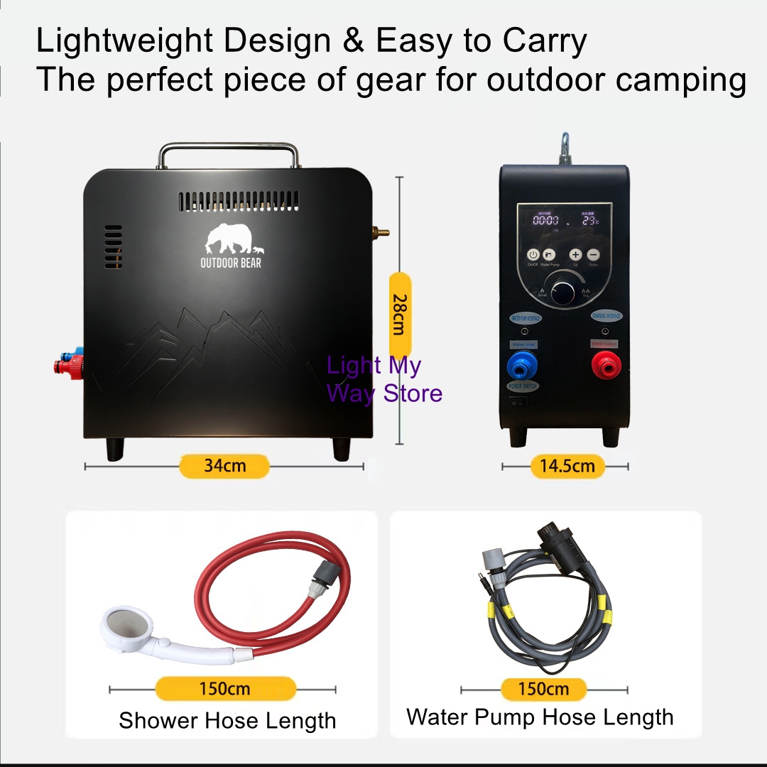 سخان مياه محمول يعمل بالغاز لل - مراجعة Outdoor Camping Gas Heater وسعره