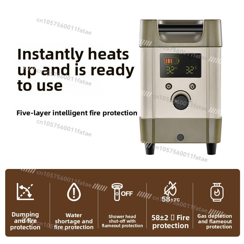 دش خارجي التخييم سخان المياه ا - مراجعة Outdoor Camping Gas Heater وسعره