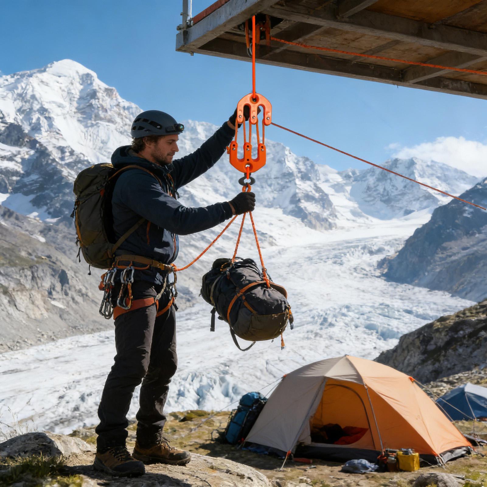 نظام رفع محمول ببكرة للصيد، رف - مراجعة Outdoor Camping Games وسعره