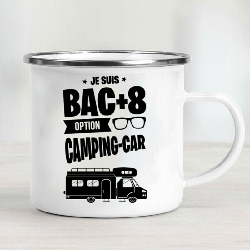 كوب معدني مطلي بالمينا للتخييم - مراجعة Outdoor Camping Van وسعره