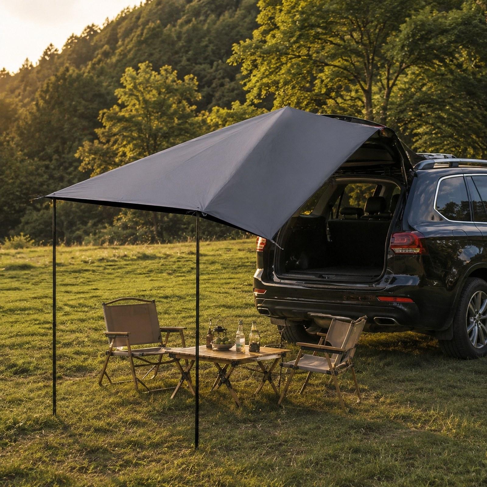 مظلة تخييم للسيارة للحماية من  - مراجعة Outdoor Camping Van Tent وسعره