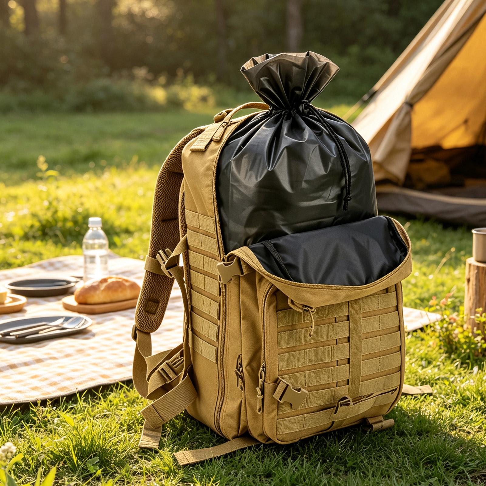 بطانة حقيبة ظهر مقاومة للماء،  - مراجعة Outdoor Camping Backpack وسعره