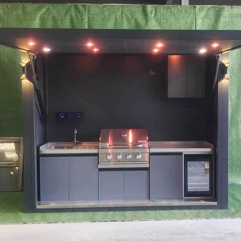 كابينة مطبخ خارجية محمولة مقاو - مراجعة Outdoor Camping Kitchen Setup وسعره