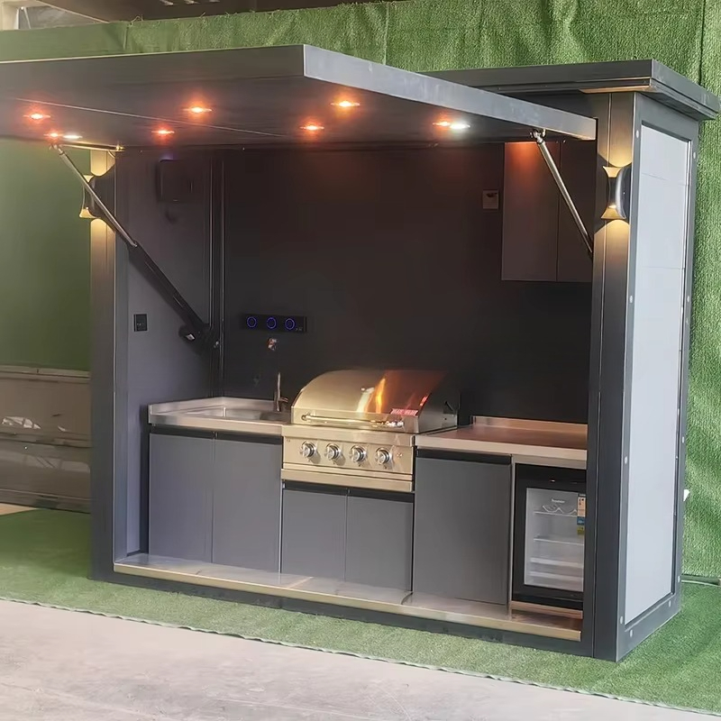 كابينة مطبخ خارجية محمولة مقاو - مراجعة Outdoor Camping Kitchen Setup وسعره