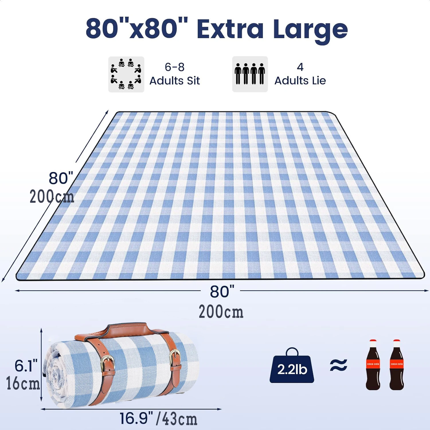 بطانية نزهة كبيرة الحجم من ZHU - مراجعة Outdoor Camping Rug وسعره